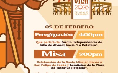 LA MISA EN HONOR A SAN FELIPE DE JESÚS, EL JUEVES 5 DE FEBRERO EN LA PETATERA