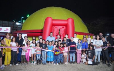 INAUGURA TEY EN FERIA DE VDEA DOMO DIDÁCTICO DE DERECHOS HUMANOS