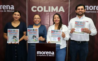 CONVOCA MORENA COLIMA A COLECTA SOLIDARIA PARA EL PUEBLO CUBANO