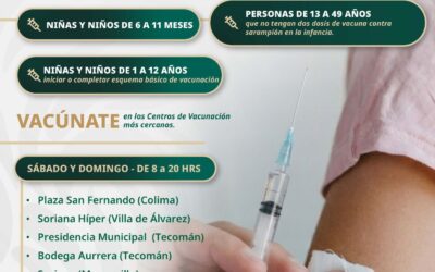 DESTACA IMSS COLIMA IMPORTANCIA DE VACUNACIÓN PARA PREVENIR EL SARAMPIÓN