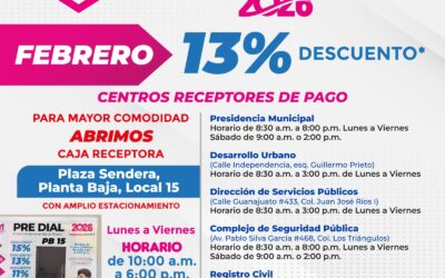 QUEDA EN VDEA UNA SEMANA PARA DESCUENTO DEL 13% EN PREDIAL