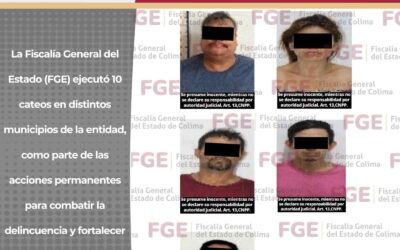 EN CATEOS, DETIENEN A 5 PERSONAS Y ASEGURA NARCÓTICO