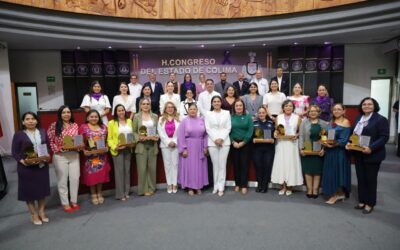 RECONOCE CONGRESO DE COLIMA LA TRAYECTORIA DE DIEZ MUJERES DESTACADAS