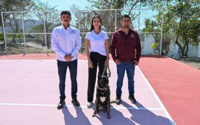 PRESIDENTA ROSI BAYARDO SUPERVISA REHABILITACIÓN DE CANCHAS EN LOMAS DEL CARMEN