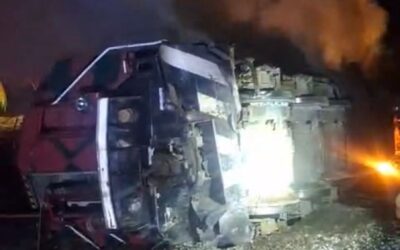 DESCARRILA TREN EN CUYUTLÁN CON 22 VAGONES; SE REPORTAN TRES PERSONAS LESIONADAS