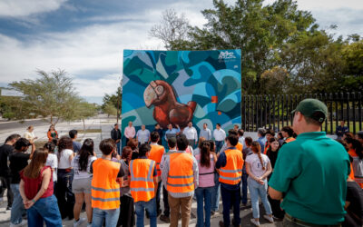 INAUGURAN MURAL “TERRITORIO LORO”, EN EL ACCESO PRINCIPAL AL CAMPUS COQUIMATLÁN