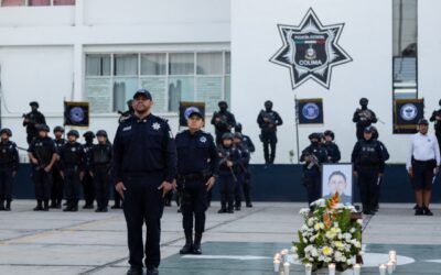 RINDE SSP HOMENAJE Y RECONOCE TRAYECTORIA Y VALENTÍA DE POLICÍA ESTATAL CAÍDO