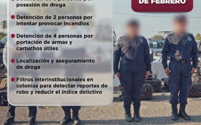 EN MANZANILLO DETIENEN PERSONAS POR POSESIÓN DE DROGA Y PROVOCAR INCENDIOS
