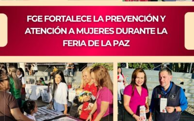 FORTALECE FGE PREVENCIÓN Y ATENCIÓN A MUEJRES DURANTE FERIA DE LA PAZ EN COLIMA