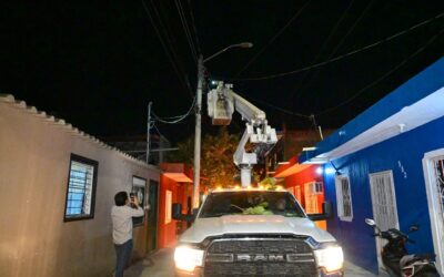 REALIZA AYUNTAMIENTO CAPITALINO SUPERVISIÓN DE CAMBIO Y REHABILITACIÓN DE ALUMBRADO PÚBLICO EN LA ALBARRADA