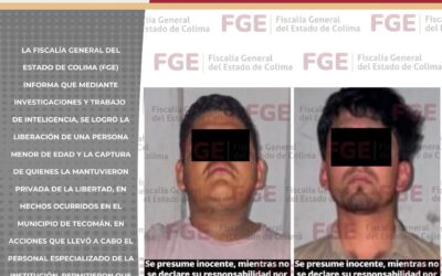 LIBERA FGE A MENOR Y DETIENE A 3 PERSONAS QUE LO MANTUVIERON CAUTIVO