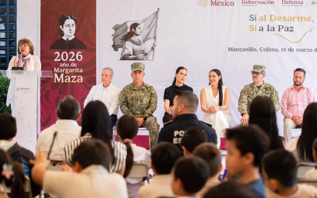 INDIRA VIZCAÍNO, ROCÍO BÁRCENA Y ROSI BAYARDO ARRANCAN LA CAMPAÑA ‘SÍ AL DESARME, SÍ A LA PAZ’ EN MANZANILLO