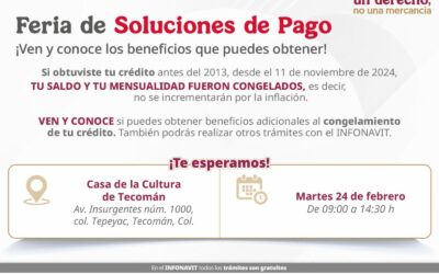 INFONAVIT REALIZARÁ FERIA DE SOLUCIONES DE PAGO EN COLIMA