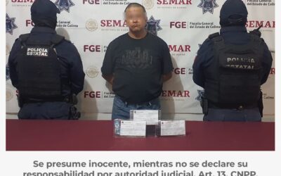 DETIENE LA POLICÍA ESTATAL A SICARIO DEL CJNG