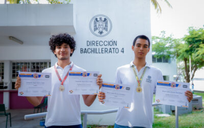 CONSTANCIA, ESTRATEGIAS Y ASESORÍA, ESENCIALES PARA OBTENER RESULTADOS EN OLIMPIADAS DEL CONOCIMIENTO: ANDRÉ Y LEONARDO