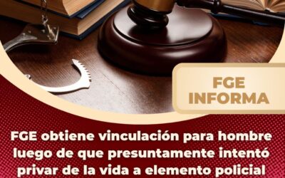 VINCULAN A PROCESO A SUJETO QUE ATENTÓ CONTRA ELEMENTO DE SEGURIDAD