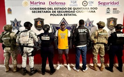 AUTORIDADES FEDERALES Y LOCALES DETIENEN EN QUINTANA ROO A UN HOMBRE REQUERIDO POR ESTADOS UNIDOS