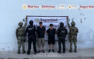 EN SINALOA, AUTORIDADES FEDERALES DETIENEN A DOS SUJETOS VINCULADOS A UNA CÉLULA DELICTIVA