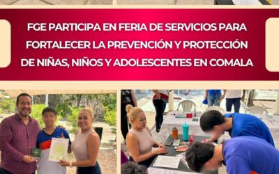 PARTICIPA FGE EN FERIA DE SERVICIOS PARA FORTALECER LA PREVENCIÓN Y PROTECCIÓN DE NIÑAS, NIÑOS Y ADOLESCENTES EN COMALA