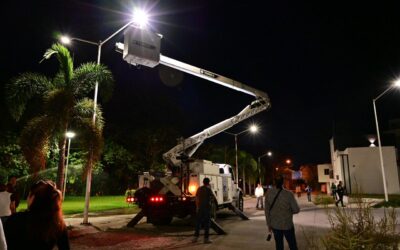 ENCIENDEN EL 100% DE LUMINARIAS EN LAS COLONIAS PUNTA NORTE Y SAN ÁNGEL RESIDENCIAL