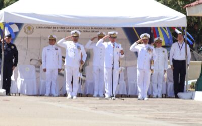 REALIZAN CEREMONIA DE CAMBIO DE MANDO DE ARMAS EN LA DÉCIMO CUARTA ZONA NAVAL