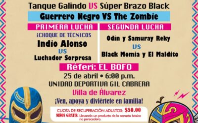 ANUNCIA TEY GUTIÉRREZ Y BAMEX FUNCIÓN DE LUCHA LIBRE A FAVOR DE NIÑAS Y NIÑOS