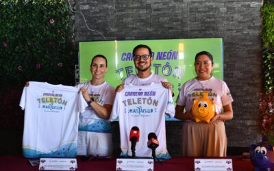 PRESENTAN GOBIERNO DEL ESTADO Y MANZANILLO LA CARRERA NEÓN TELETÓN A BENEFICIO DEL CRIT