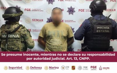 SSPC Y MARINA DETIENEN A GENERADOR DE VIOLENCIA EN MANZANILLO, CONTABA CON ORDEN DE APREHENSIÓN