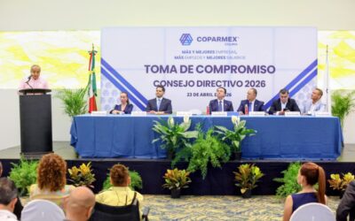 FORTALECE GOBIERNO DEL ESTADO COORDINACIÓN CON SECTOR EMPRESARIAL EN TOMA DE COMPROMISO DE COPARMEX COLIMA 2026