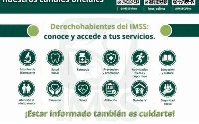 PROMUEVE IMSS COLIMA SERVICIOS A LA POBLACIÓN A TRAVÉS DE SUS REDES SOCIALES OFICIALES.