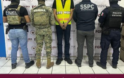 MESA DE COORDINACIÓN ESTATAL INFORMA DETENCIÓN DE GENERADOR DE VIOLENCIA EN COLIMA