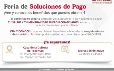 INFONAVIT OFRECE SOLUCIONES DE PAGO A LOS ACREDITADOS DE TECOMÁN