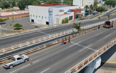 GOBIERNO DEL ESTADO DE COLIMA AVANZA EN REHABILITACIÓN DEL PUENTE CAMINO REAL PARA FORTALECER LA SEGURIDAD VIAL DE LA POBLACIÓN