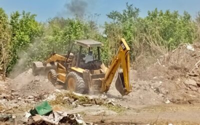 INICIAN TRABAJOS DE LIMPIEZA Y RETIRO DE ESCOMBRO EN RINCONADA DEL PEREYRA