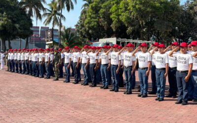 REALIZA SEMAR TOMA DE PROTESTA Y JURA DE BANDERA DE MARINEROS DEL SERVICIO MILITAR NACIONAL