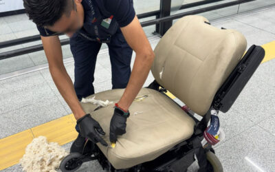 ASEGURAN EN ADUANA DEL AICM 8 KILOS DE COCAÍNA OCULTOS EN UNA SILLA DE RUEDAS
