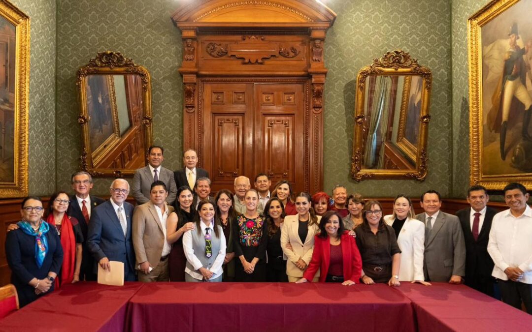 PARTICIPA INDIRA VIZCAÍNO EN REUNIÓN CON PRESIDENTA SHEINBAUM SOBRE AVANCES EN IMSS BIENESTAR