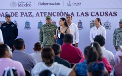 ENCABEZA INDIRA VIZCAÍNO FERIA POR LA PAZ EN COQUIMATLÁN, PERMITE DIALOGAR CON LA NIÑEZ Y JÓVENES