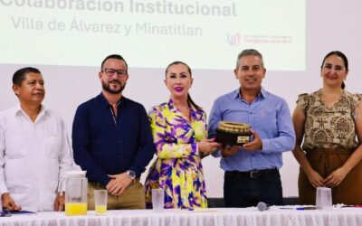 FIRMAN CONVENIO MINATITLÁN Y VILLA DE ÁLVAREZ PARA FORTALECER ACCIONES DE GOBIERNO