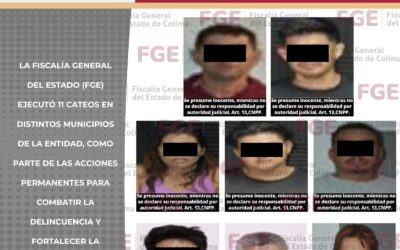ASEGURAN NARCÓTICOS, ARMA DE FUEGO, CARTUCHOS ÚTILES Y DETENIENEN A 8 PERSONAS