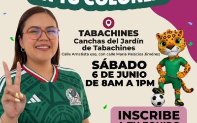 INVITA KAREN JURADO A PARTICIPAR EN EL MUNDIALITO DE TU COLONIA