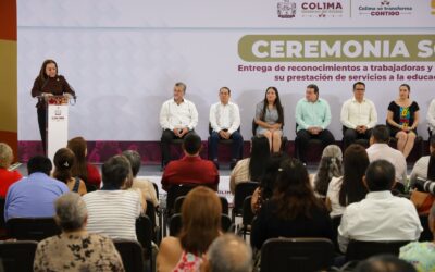 DESTACA MARTHA FARÍAS EL LEGADO DEL PERSONAL JUBILADO A LA HISTORIA EDUCATIVA DE COLIMA