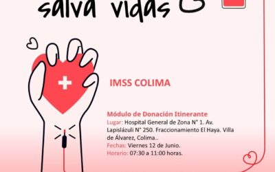 INVITA IMSS COLIMA A JORNADA DE DONACIÓN ALTRUISTA DE SANGRE
