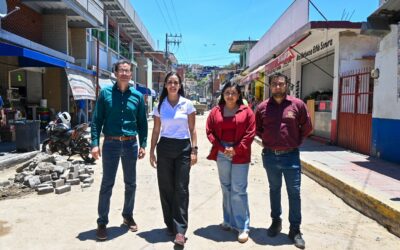 SUPERVISA ROSI BAYARDO REHABILITACIÓN DE 7 CALLES DEL CENTRO HISTÓRICO DE MANZANILLO