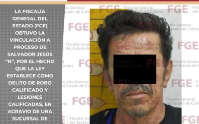 A PRISIÓN SUJETO QUE ROBÓ Y AGREDIO EN FARMACIA DEL CENTRO DE COLIMA
