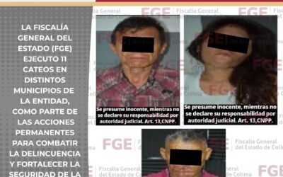 ASEGURAN NARCÓTICOS, MOTOCICLETAS Y DETIENEN A 3 PERSONAS, EN CATEOS