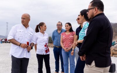SHEINBAUM E INDIRA SUPERVISAN AVANCES EN LA AMPLIACIÓN DE LA AUTOPISTA COLIMA-MANZANILLO