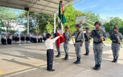 GUARDIA NACIONAL FORTALECE VALORES CÍVICOS Y PROXIMIDAD SOCIAL CON COMUNIDAD ESTUDIANTIL DEL ESTADO
