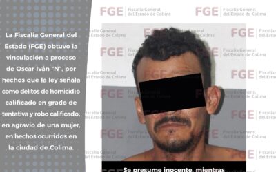 VINCULAN A HOMBRE POR TENTATIVA DE HOMICIDIO Y ROBO CALIFICADO