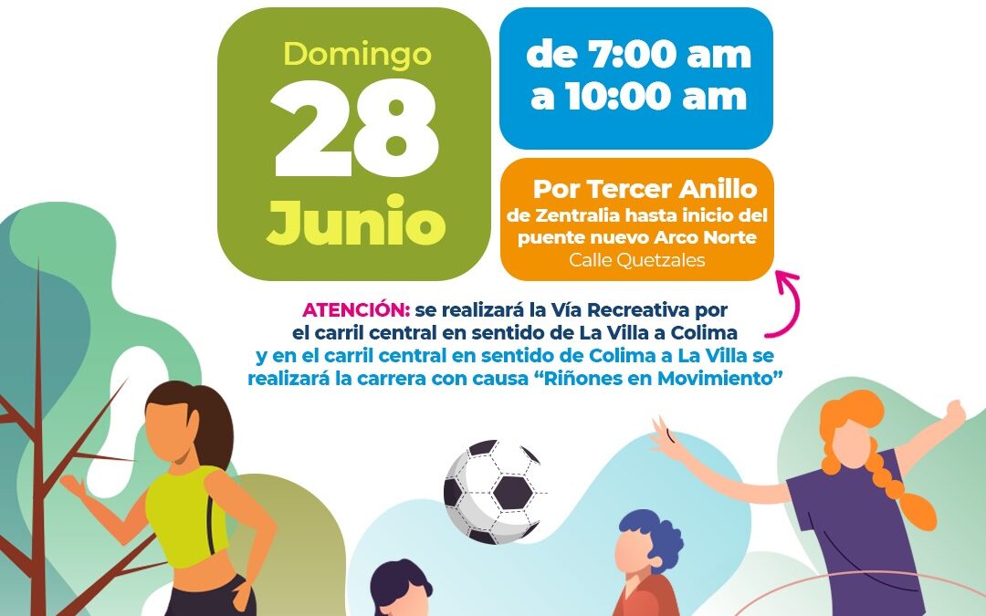 INVITA AYUNTAMIENTO CAPITALINO UNIRSE A LA VÍA RECREATIVA, PARA ACTIVIDAD FÍSICA Y MOVILIDAD SUSTENTABLE